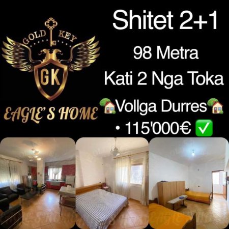 Durres, shitet apartament 2+1+BLK Kati 2, 98 m² 115.000 Euro (VOLLGA)