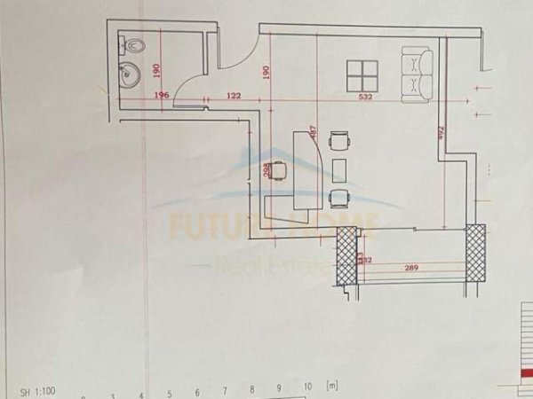 Tirane, shitet apartament 1+1+BLK Kati 2, 46 m² 62.000 Euro (Golden Park)
