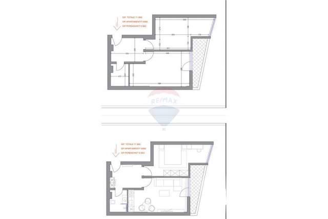 Tirane, shitet apartament 1+1 Kati 2, 65 m² 147.000 Euro (Pazari i Ri)