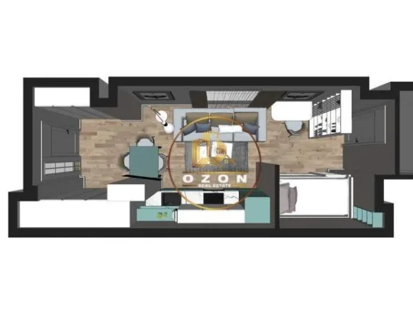 Tirane, jepet me qera garsonier 1+1 Kati 1, 42 m² 400 Euro (Rruga e Barrikadave)