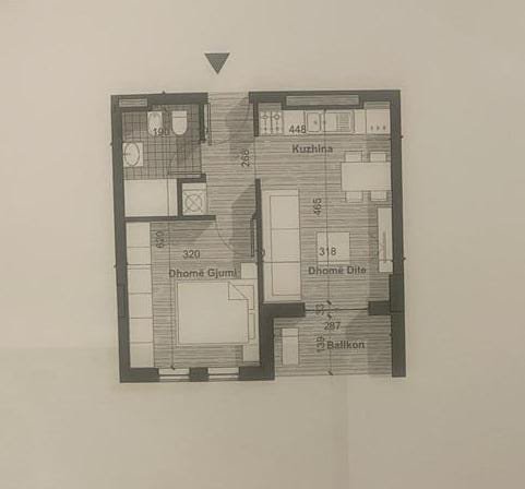 Tirane, shes apartament 1+1+BLK Kati 3, 53 m² 53500 Euro (univers city)