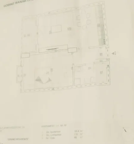 Tirane, shitet apartament Kati 6, 66 m² 59.400 Euro