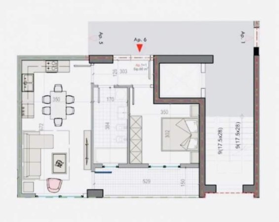 Tirane, shitet Kati 1, 68 m² 50.000 Euro