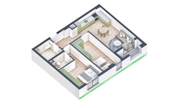Tirane, shes apartament 2+1+BLK Kati 3, 100 m² 121.000 Euro (Pasho Hysa)
