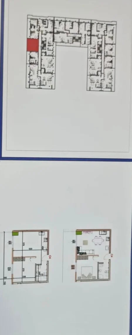 Golem, shitet apartament 1+1 Kati 5, 63 m² 900 Euro/m2 (Bulevardi i Palmave)