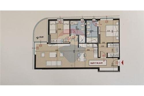 Tirane, shes apartament 2+1+BLK Kati 5, 438.140 Euro