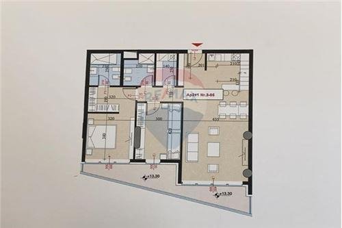 Tirane, shitet apartament 2+1+A+BLK Kati 3, 131 m² 495.102
