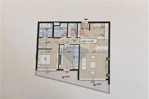 Tirane, shitet apartament 2+1+A+BLK Kati 3, 131 m² 495.102