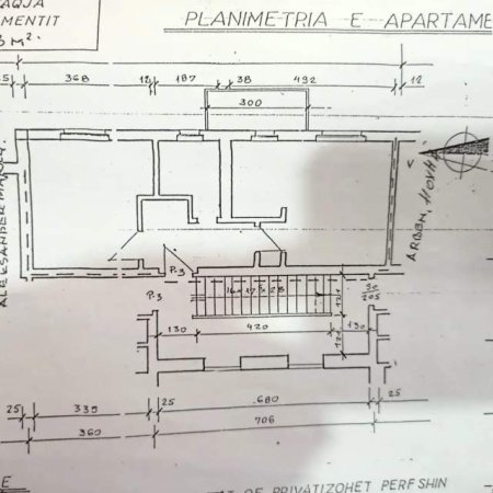 Tirane, shes apartament Kati 2, 53 m²  4.9million lek (Haki Stermilli) Kombinat