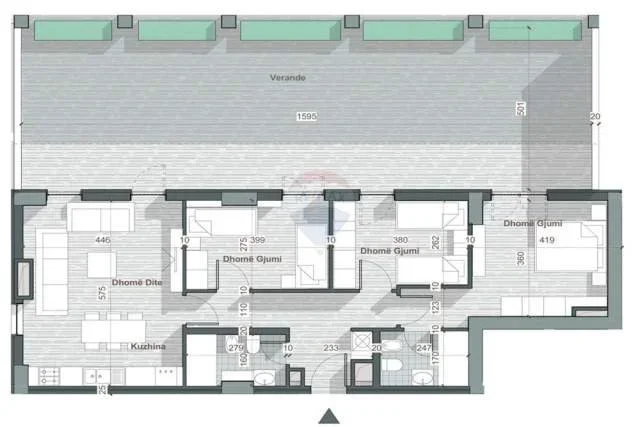 Tirane, shitet apartament 3+1+BLK Kati 1, 131 m² 139,748 Euro (Autostrada Tirane-Durres)