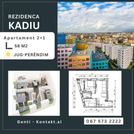Tirane, shitet 2+1+A+BLK Kati 4, 58 m² 82.000 Euro (Rruga Pasho Hysa)