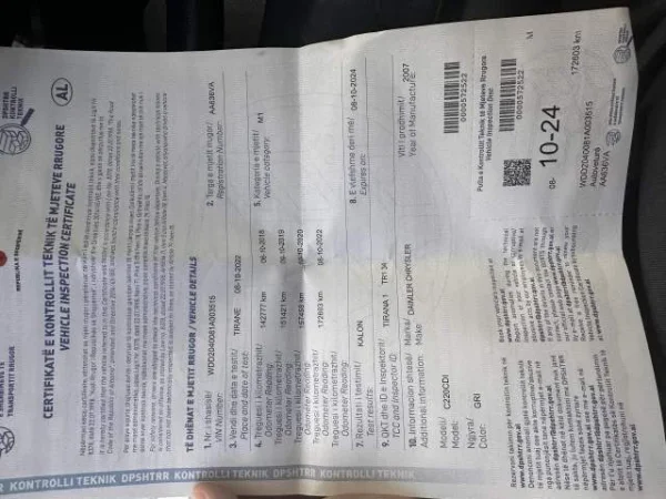 Tirane, shes makine Mercedes-Benz C Class Viti 2008, 6,300 Euro