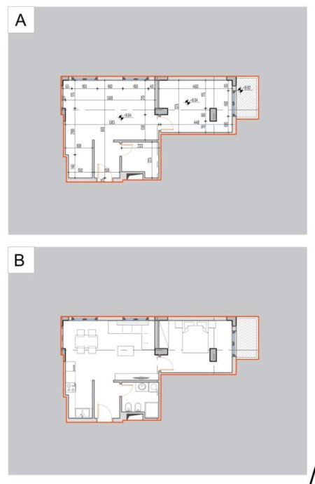 Tirane, shitet apartament 2+1 Kati 7, 84 m² 105.000 Euro (Materniteti i Ri)