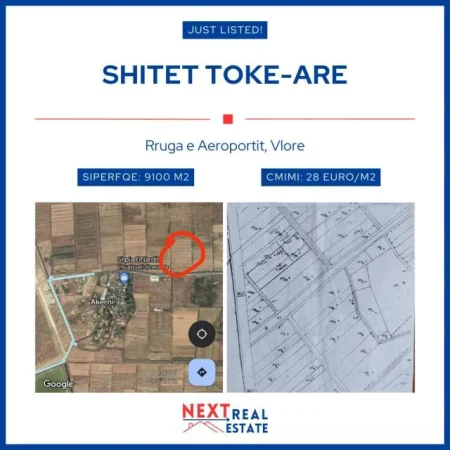 Vlore, shes toke 9.100 m² 254.800 Euro (Rruga e Aeroportit, Vlore)