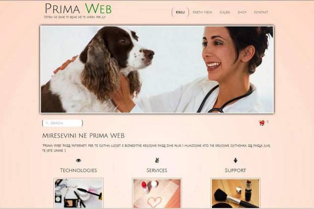 Faqe WEB  NGA - Prima Web Design - Hardware Software Solution