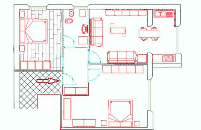 Tirane, jap me qera apartament 2+1+A+BLK Kati 2, 62 m²  550 Euro (Naim Frasheri)