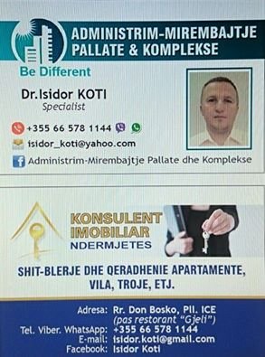 Tirane, Administrim pallatesh banimi