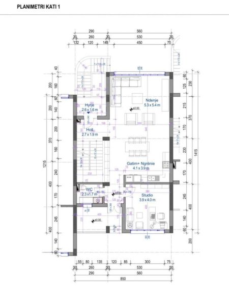 Tirane, jepet me qera Vile 3+1+A+BLK Kati 0, 572 m² 1.500 Euro (Farke)