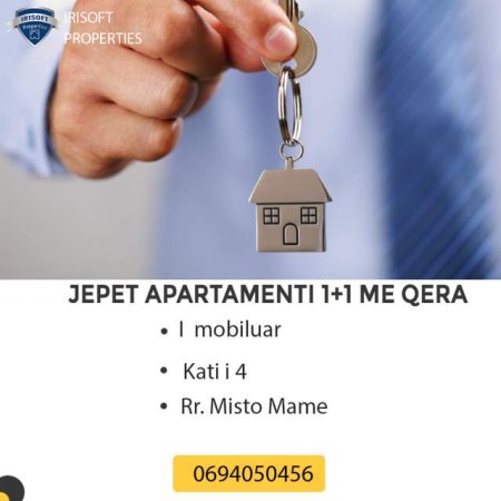 Tirane, jepet me qera apartament 1+1 Kati 4, 65 m² 25.000 Leke (Misto Mame)