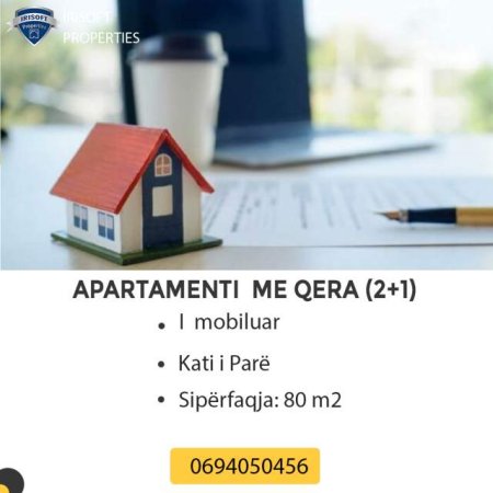 Tirane, jepet me qera apartament 1+1 Kati 1, 80 m² 35.000 Leke (Don Bosko)