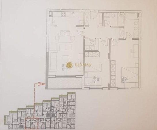 Tirane, shes Kati 4, 124 m² 1.300 Euro/m2 (Liqeni i Thate)