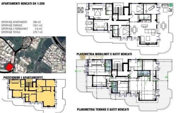 Tirane, shes Kati 6, 370 m² 370.000 Euro (Kopshti Botanik)