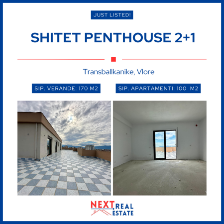 Vlore, shitet Penthouse 2+1+A+BLK Kati 10, 100 m² 142.000 Euro (TRANSBALLKANIKE)