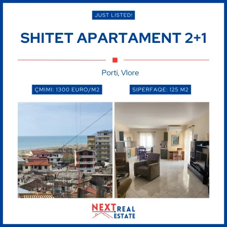 SHITET APARTAMENT 2+1 TEK PORTI, VLORE