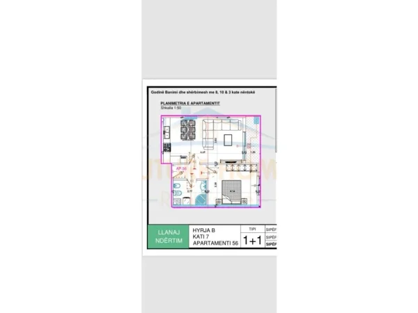 Shitet, Apartament 1+1, Yzberisht.