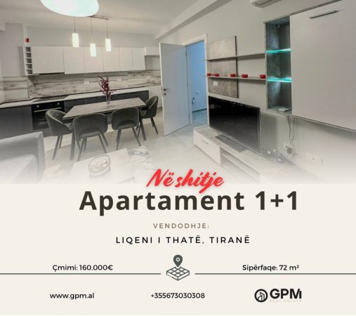 Apartament 1+1 ne shitje tek Liqeni i Thate