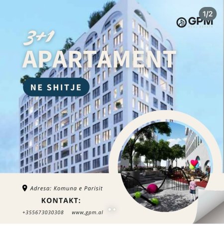 Okazion.. Apartament 3+1 ne shitje tek Komuna e Parisit