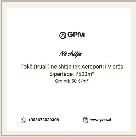 Toke ne shitje tek Aeroporti i Vlores