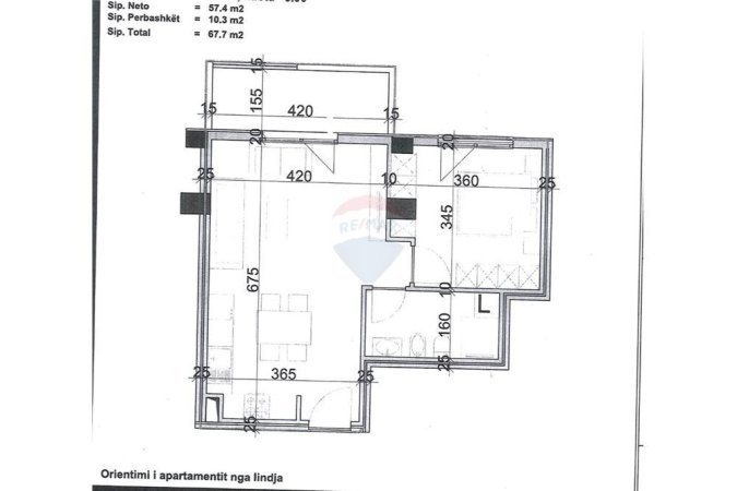 SHESIM APARTAMENT 1+1 RRUGA PAS Globit!