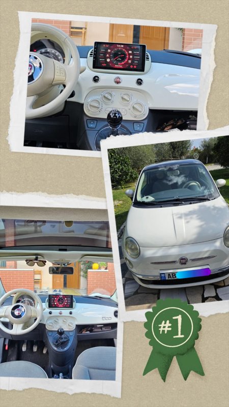 Fiat 500 (Benzine&Gaz), Viti 2008