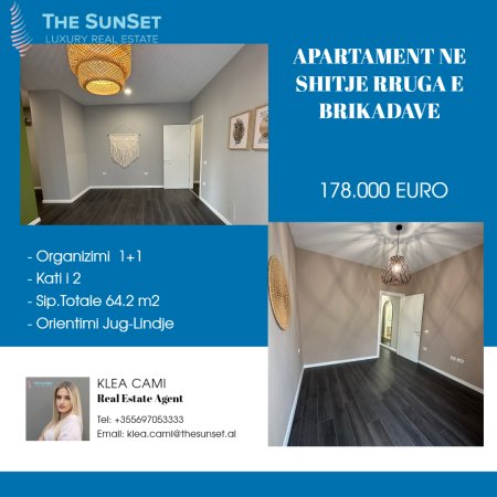 🌟Apartament ne shitje 1+1 Rruga e Barrikadave, Tiranë🌟