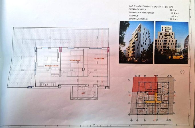 Shitet Super Apartament 2+1 🔷Kati i 5 📍Ruga e Porcelanit