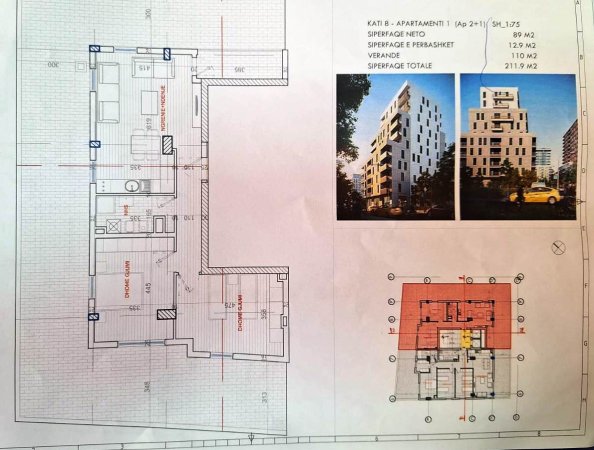 Shitet Super Apartament 2+1 🔷Kati i 8 📍Ruga e Porcelanit 1700€/m2