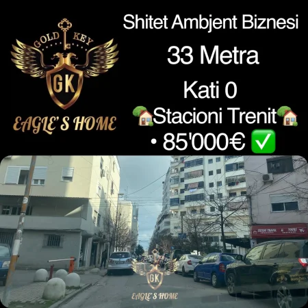 Shitet Ambjent Biznesi
• 33 Metra
• Kati 0
• Direkt akses me rrugen