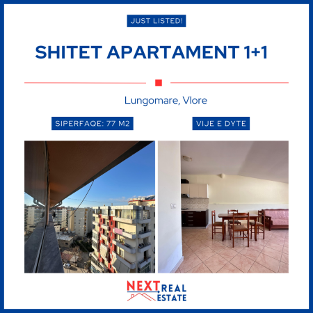 SHITET APARTAMENT 1+1 NE LUNGOMARE, VLORE