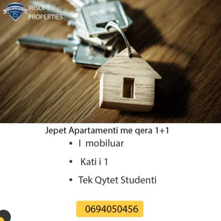 Tirane, jepet me qera 1+1 22.000 Leke