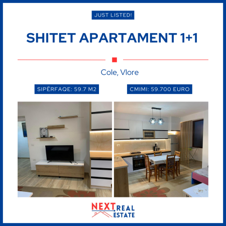 SHITET APARTAMENT 1+1 NE VLORE