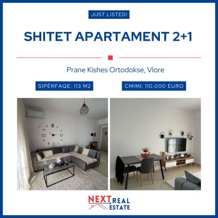 SHITET APARTAMENT 2+1 NE VLORE