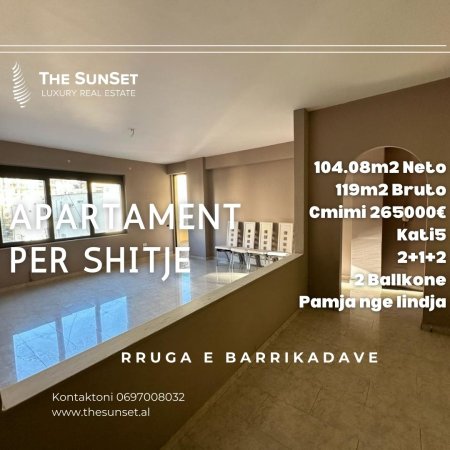 Shitet Apartament ne Tirane 2+1+2