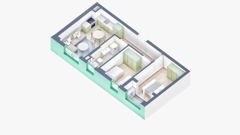 OKAZION Shes apartament 2+1!