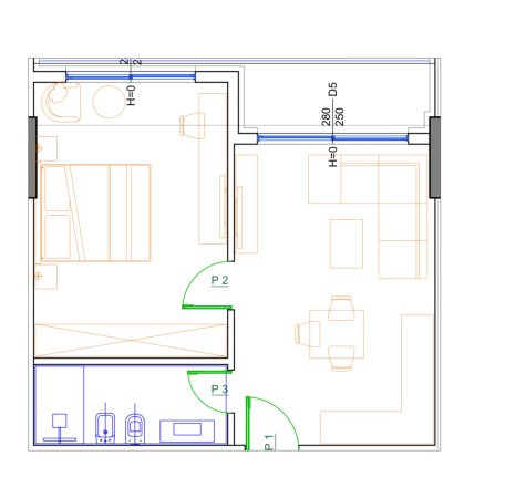 OKAZION... APARTAMENT 1+1 NE GOLEM