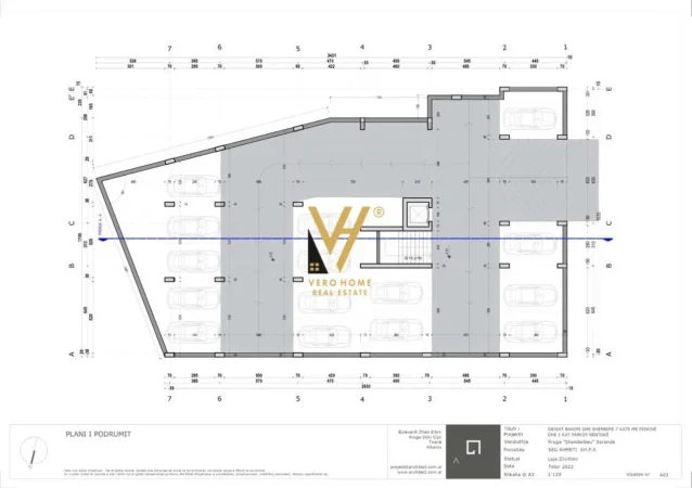 SHITET APARTAMENT 2+1+2 NE SARANDE 162.000 EURO
