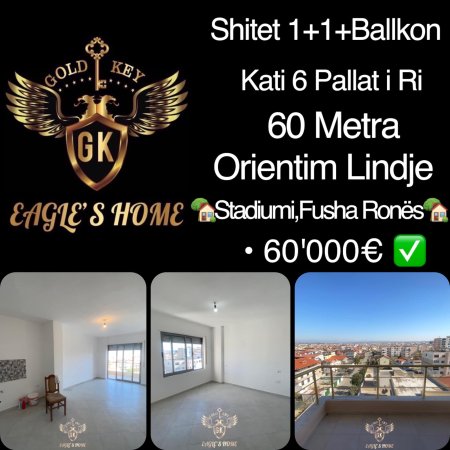 Shitet • 1+1 + Ballkon🏡Stadiumi Fusha Reres🏡