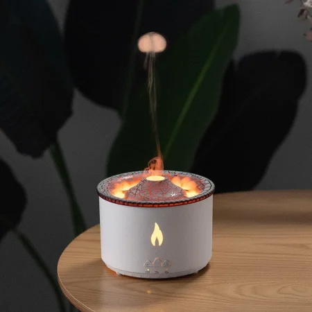 Home Desktop Flame Air Humidifier 360ML Aroma Diffuser