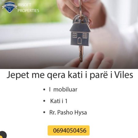 Tirane, jepet me qera Vile 2+1 Kati 1, 102 m² 27.000 Leke (Pasho Hysa)