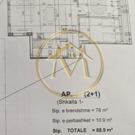 Shitet Apartament 2+1+Blk, Shkolla E Kuqe – Pazari I Ri, 155000 Euro